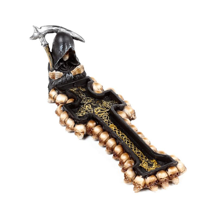 Der Räucherstäbchenhalter „The Reaper Death Cross“.