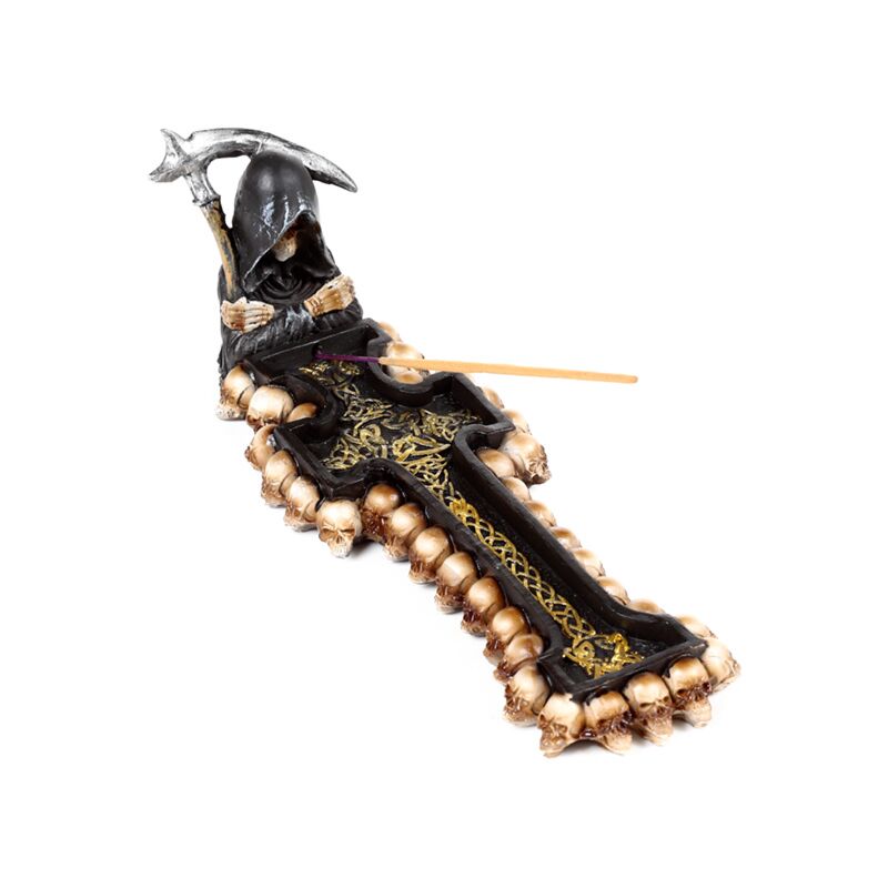 Der Räucherstäbchenhalter „The Reaper Death Cross“.