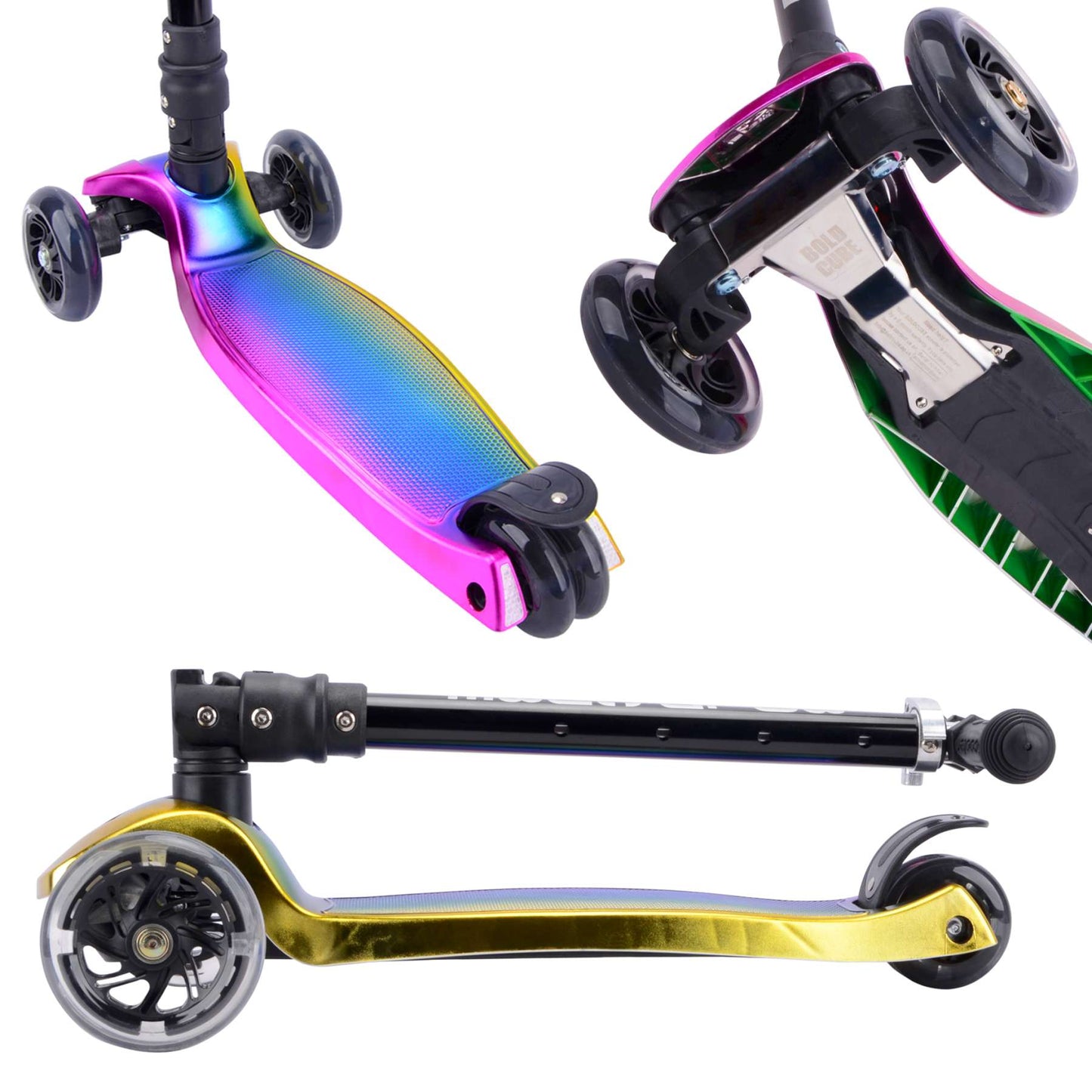 Boldcube großer 3-Rad-Roller – dunkle Nacht