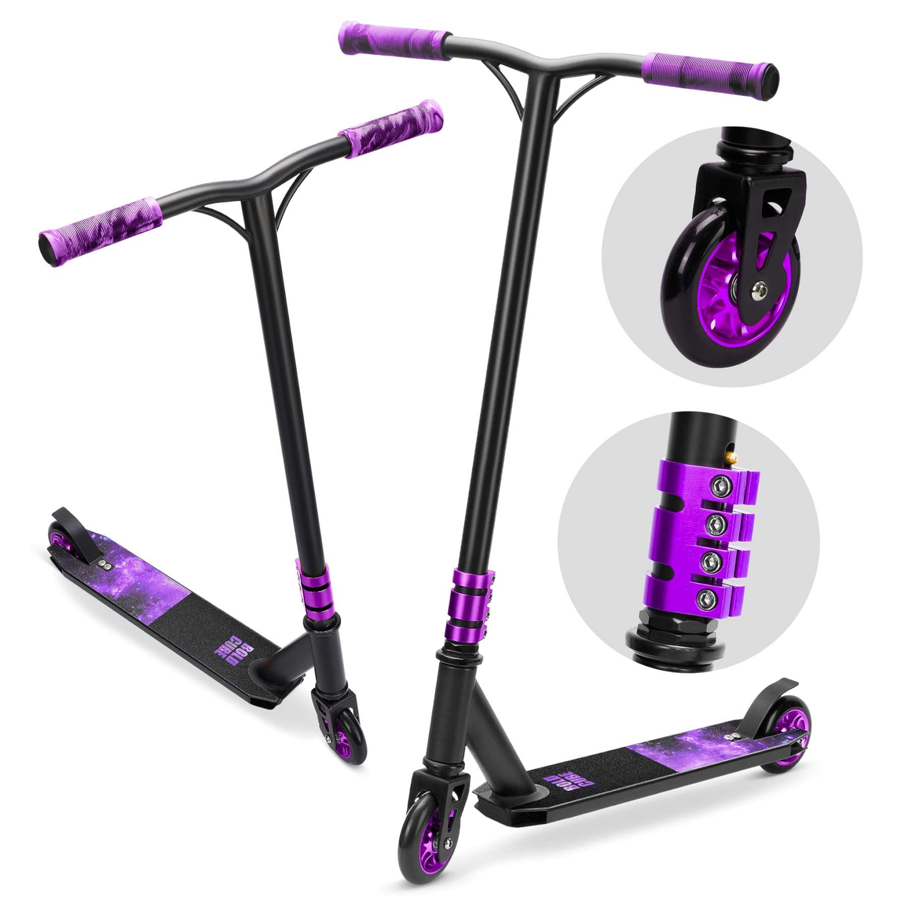Boldcube Deluxe Stunt Scooter – Lila