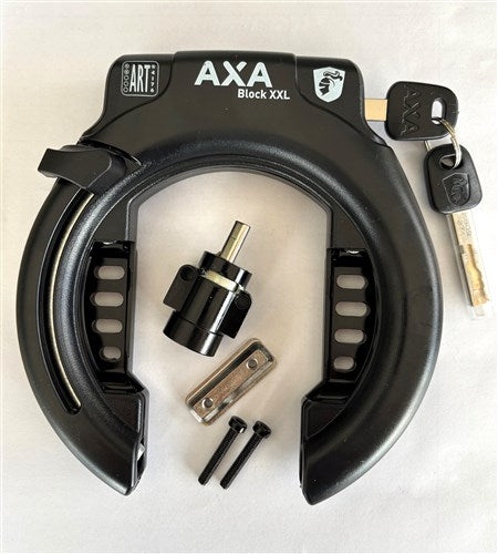 Axa Block XXL + Batterieverriegelung Powertube im Rahmen