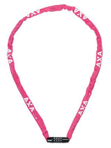 Axa Kettenschloss starr RCC Code 120x3,5 mit Polyesterüberzug – rosa - afbeelding 1