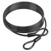 Schaufensterkabel 5m x 10mm mit Doppelschlaufe schwarz