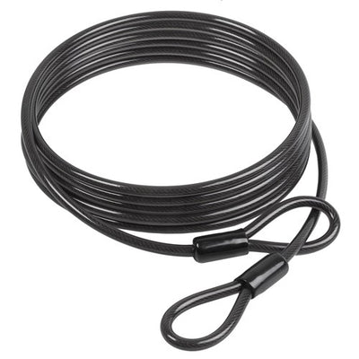 Schaufensterkabel 5m x 10mm mit Doppelschlaufe schwarz
