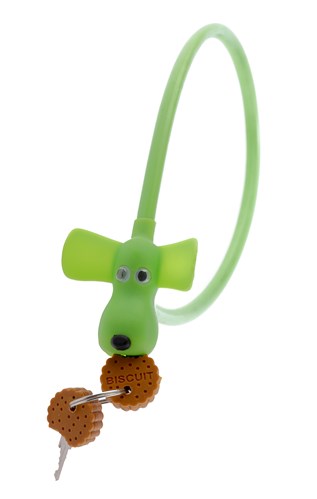 Pexkids Fahrradschloss Flappie de Waakhond - 10 mmx58 cm - Grün