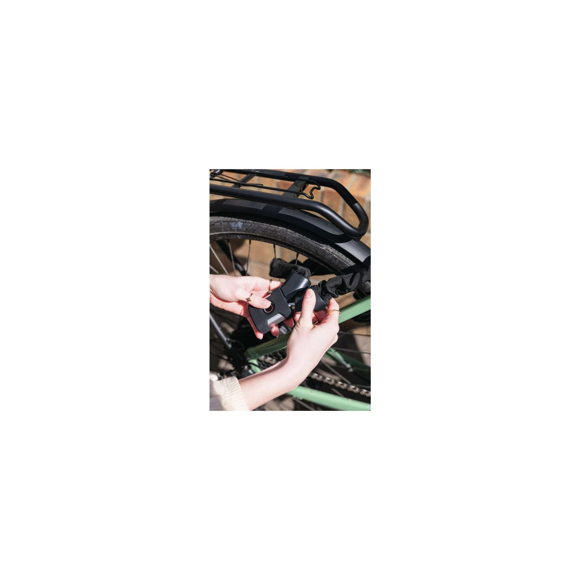 ABUS Kettenschloss Yardo Fingerabdruck 7807FP 110 Schwarz