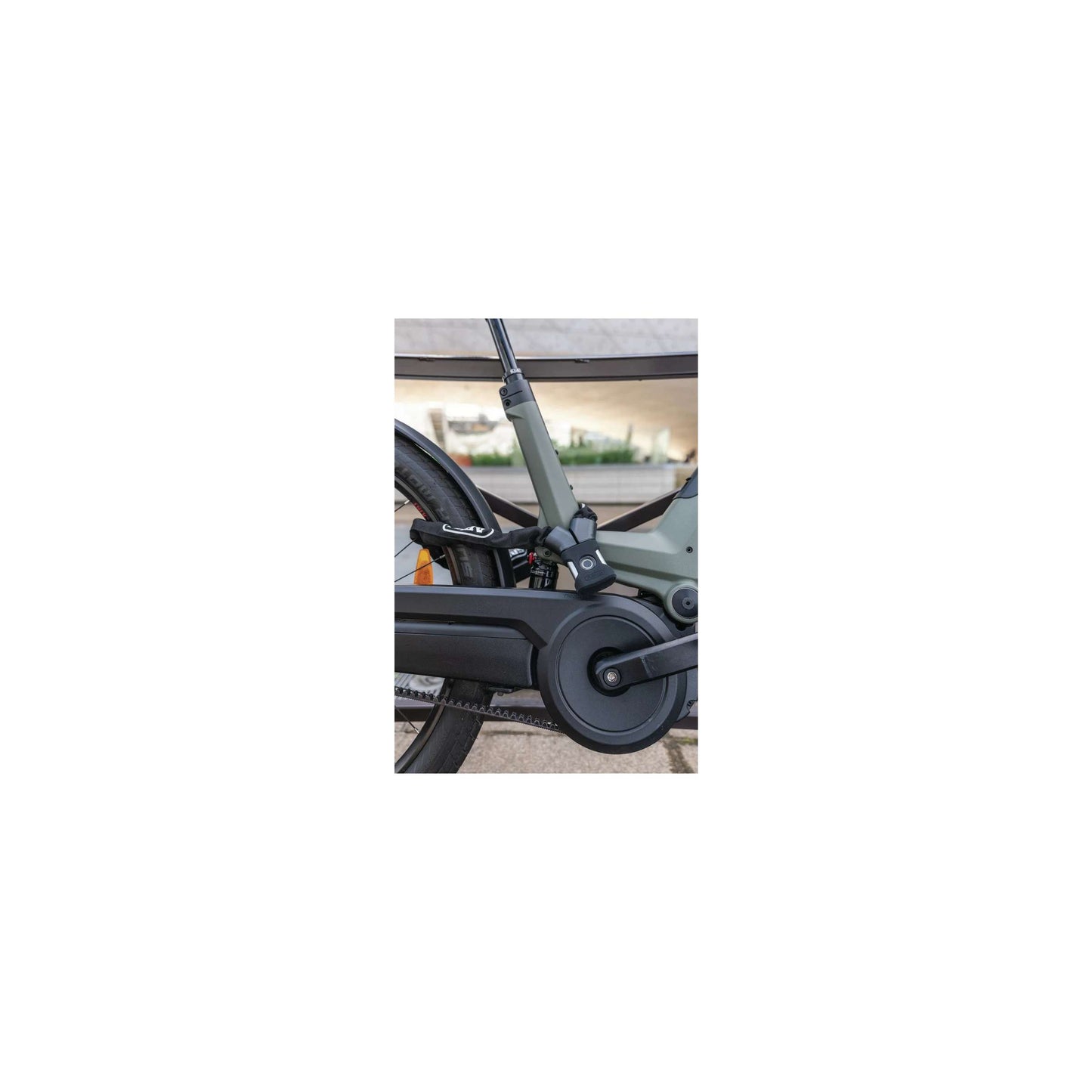 ABUS Kettenschloss Yardo Fingerabdruck 7807FP 110 Schwarz
