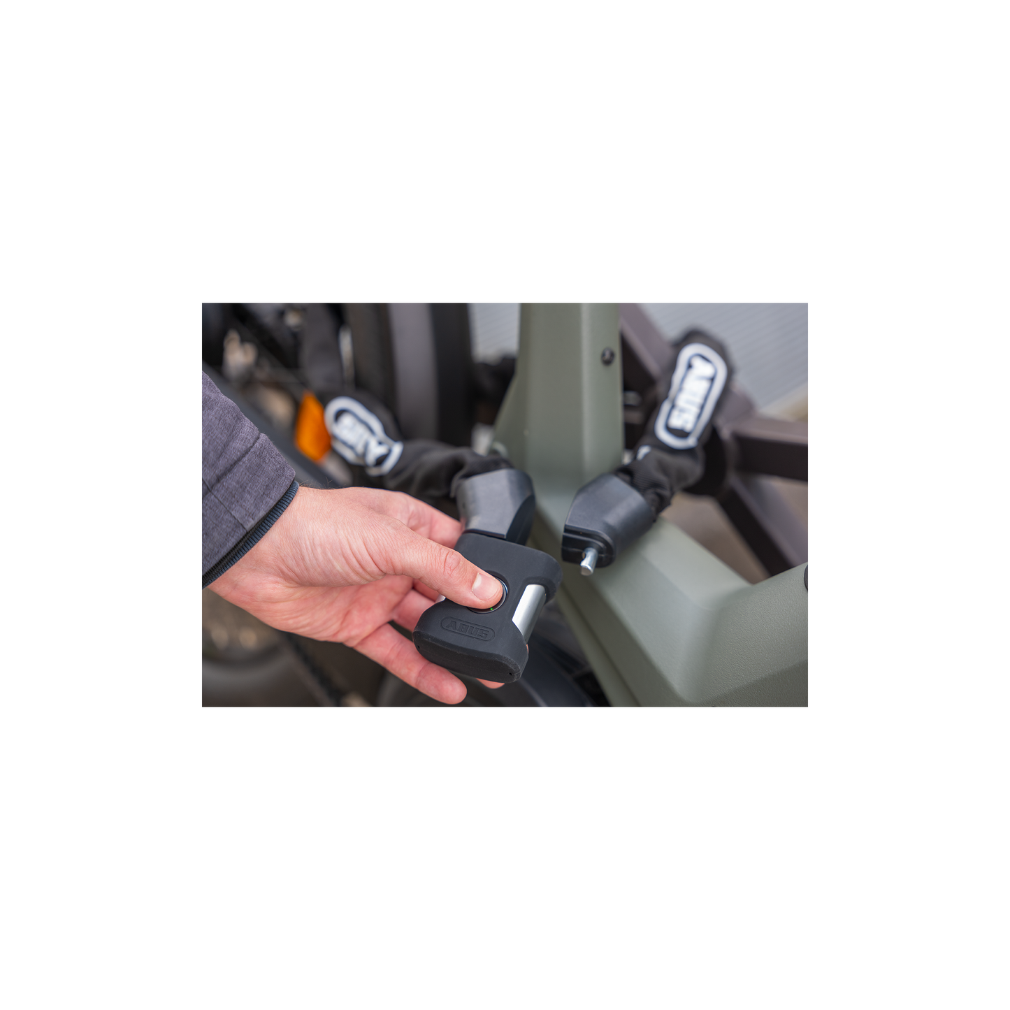 Abus Chain Lock Yardo Fingerabdruck 7807FP 85 Schwarz