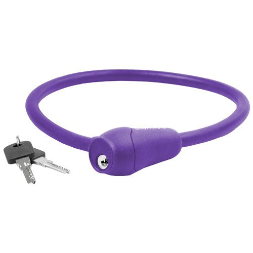 M-Wave M-Wave Cable Lock Silicon Purpur 60 cm12 mm