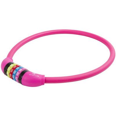 M-Wave M-Wave Number Kabelschloss Silikon Pink 65cm12mm