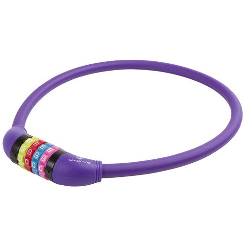 M-Wave M-Wave Number Kabelschloss Silikon lila 65 cm12mm