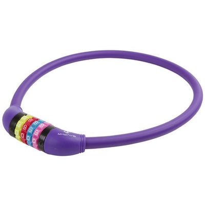 M-Wave M-Wave Number Kabelschloss Silikon lila 65 cm12mm