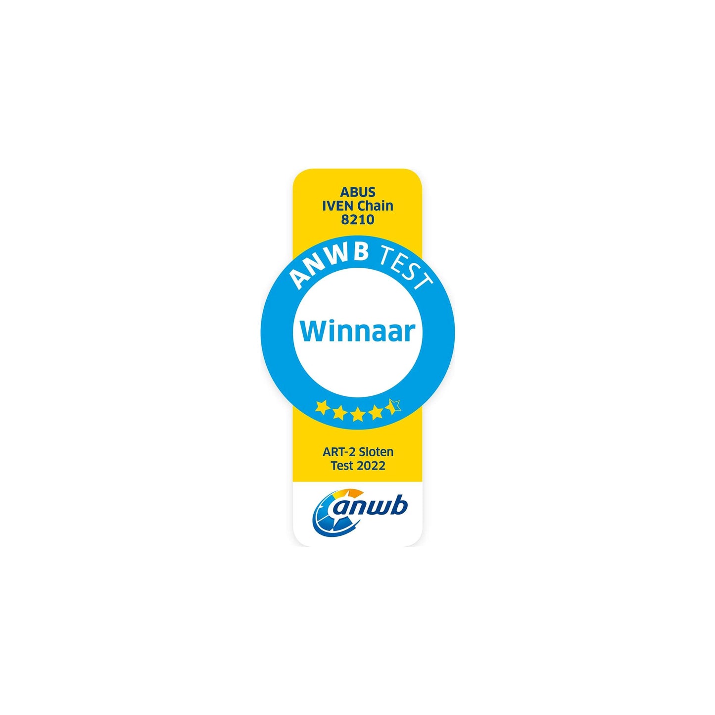 Abus Iven Chain 8210 85 - ART2 Kettenschloss (85cm) - Schwarz