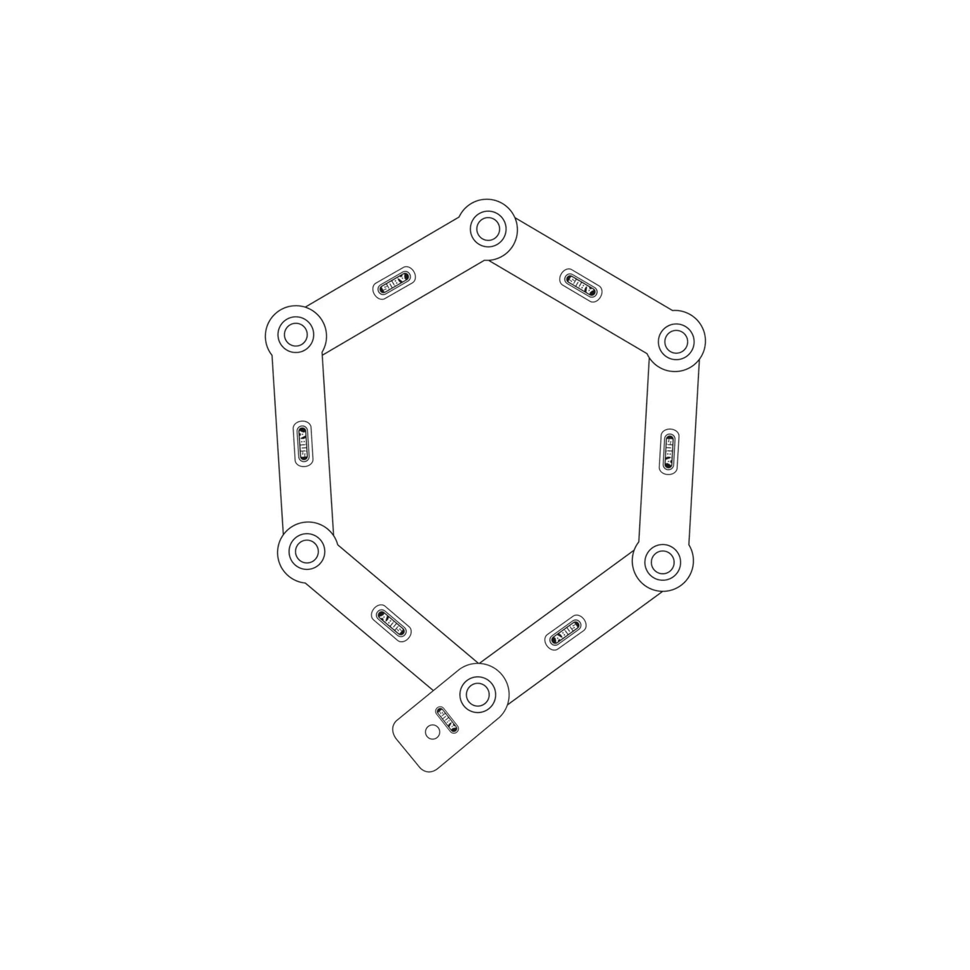 Abus Bordo uGrip 5700 Rot 80cm Fahrradschloss