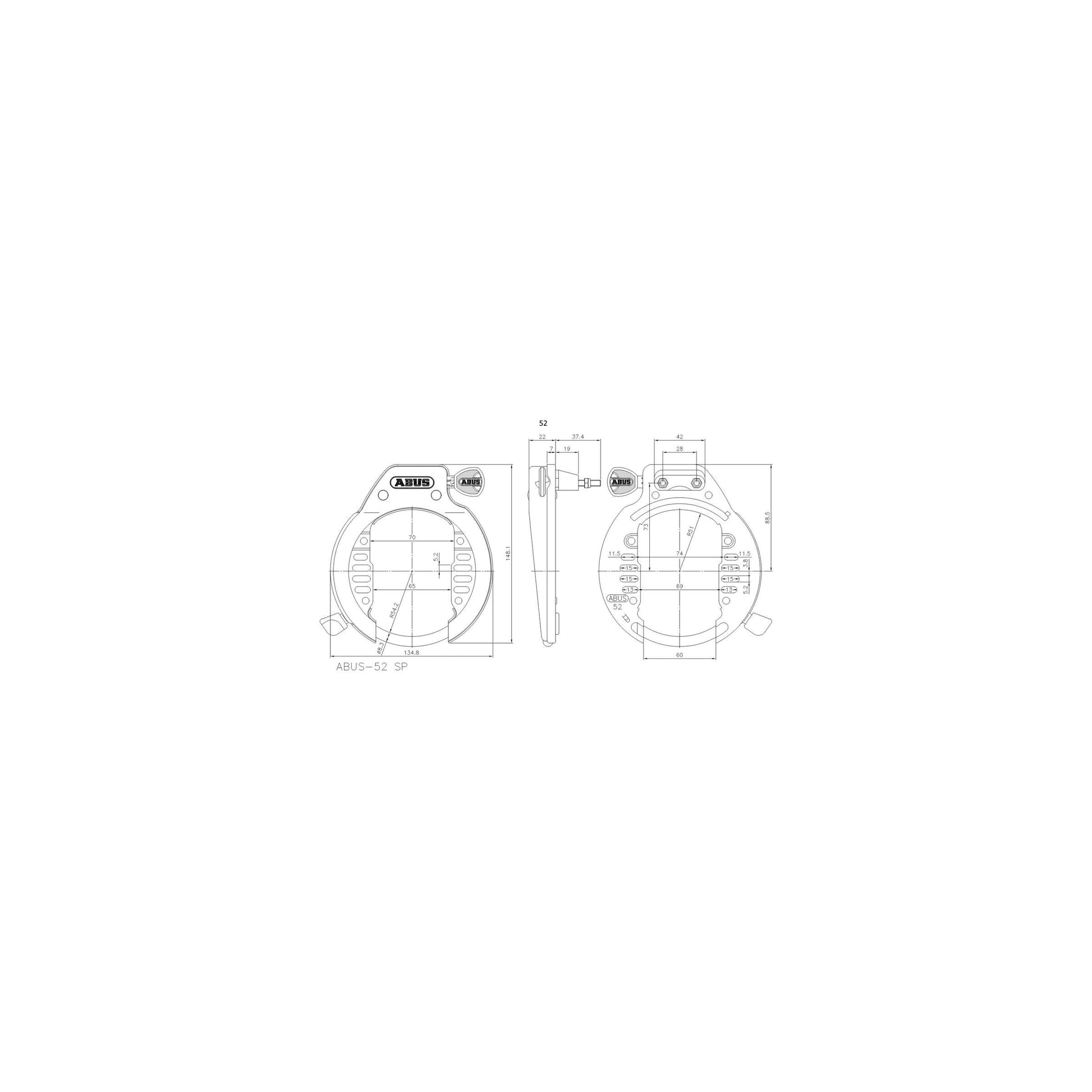 Abs -Ringslot 52 lh OEM