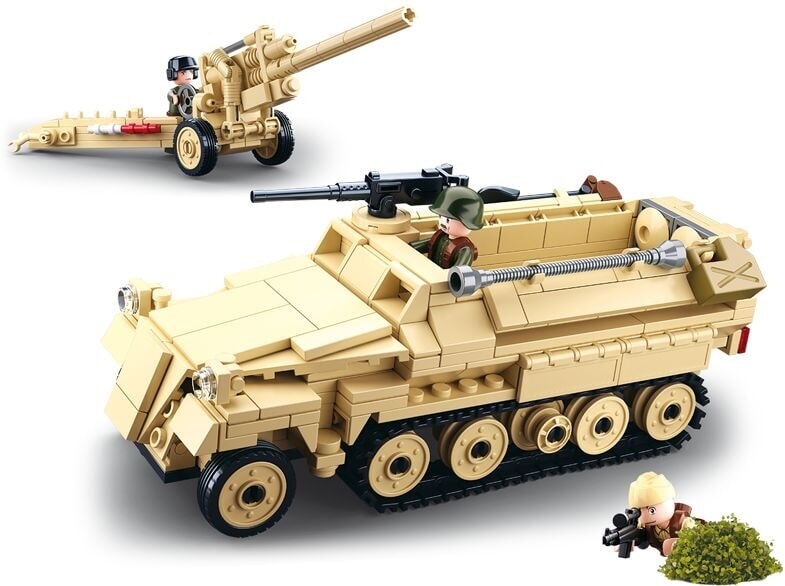 Halbkettenfahrzeug der Sluban-Armee aus dem Zweiten Weltkrieg mit Kanone (M38-B0695)
