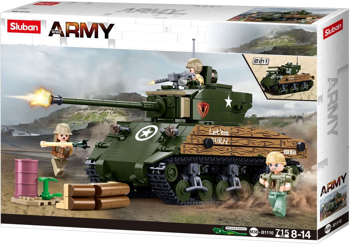 Sluban Army M4A3 (76W) mittlerer Panzer (M38-B1110)