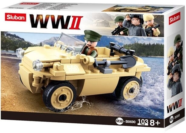 Deutsches Amphibienfahrzeug der Sluban-Armee aus dem Zweiten Weltkrieg (M38-B0690)