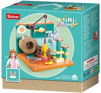 Sluban-Mädchentraumzimmer der grauen Katze (m38-b0919c)