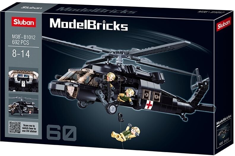 Sluban Model Bircks Sanitätshubschrauber der US-Armee (M38-B1012)