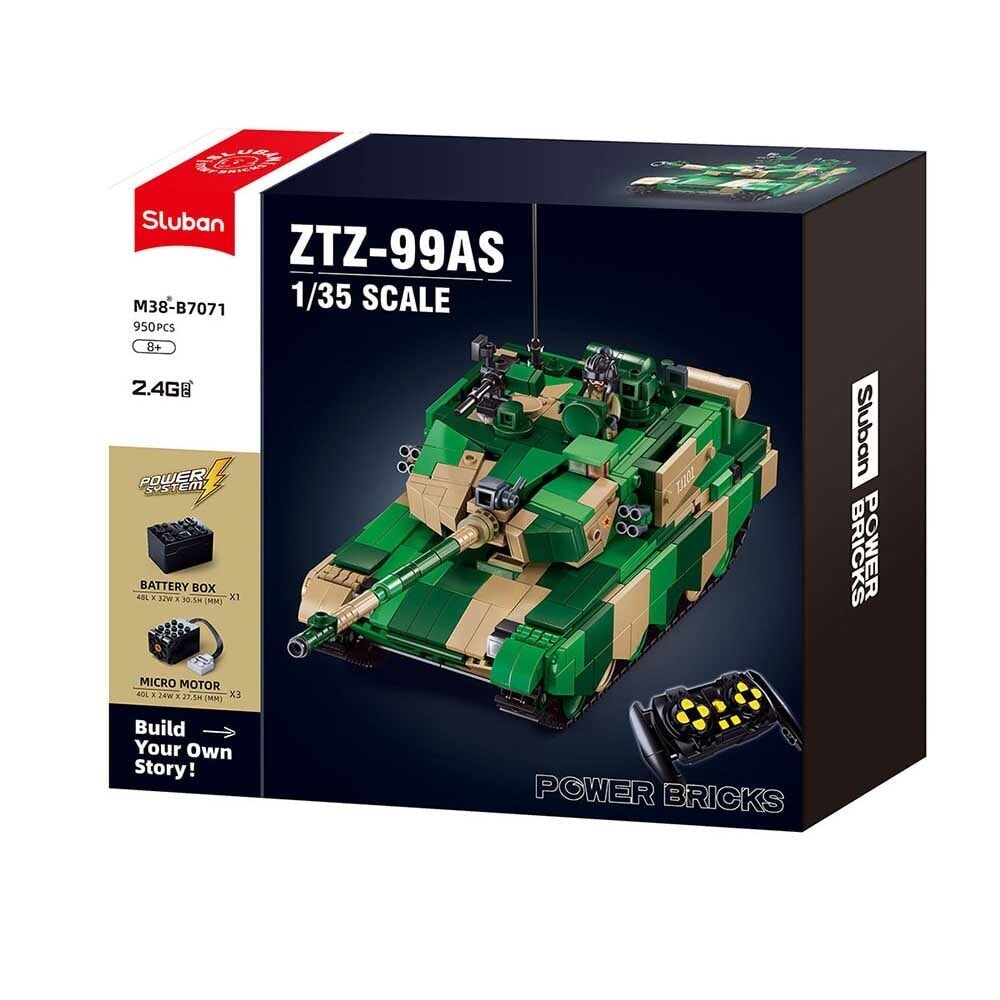 Sluban Power Bricks Panzer ZTZ-99AS mit Fernbedienung (M38-B7071)