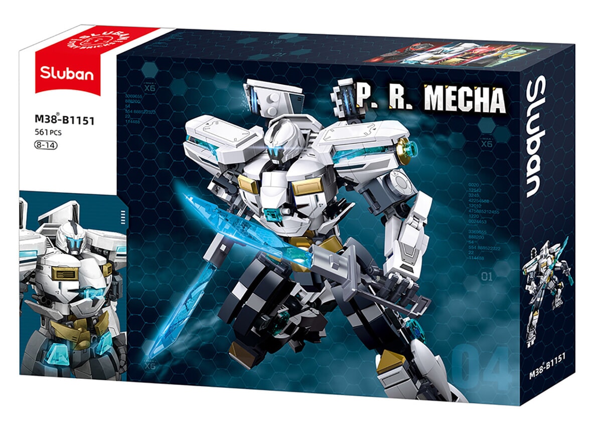 Sluban p.r. Mecha-Weiß-Grau (M38-B1151)
