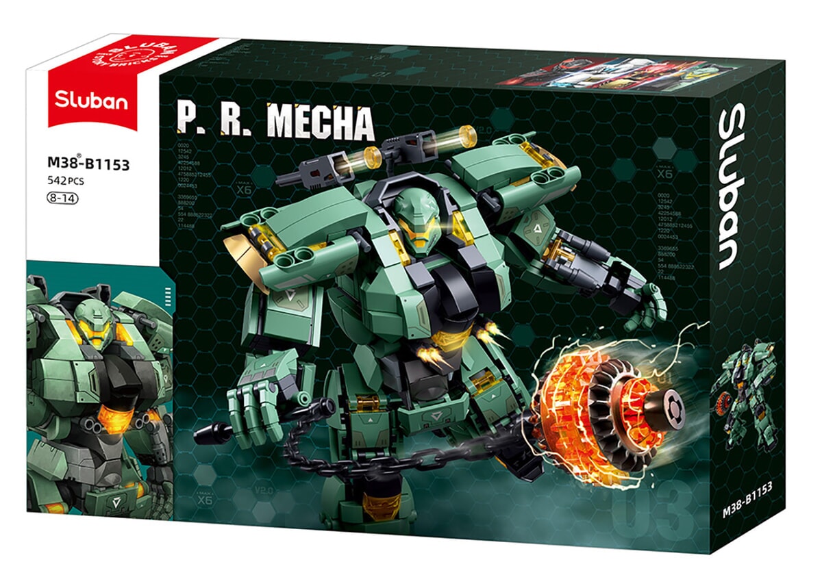 Sluban p.r. mechagrün schwarz (m38-b1153)