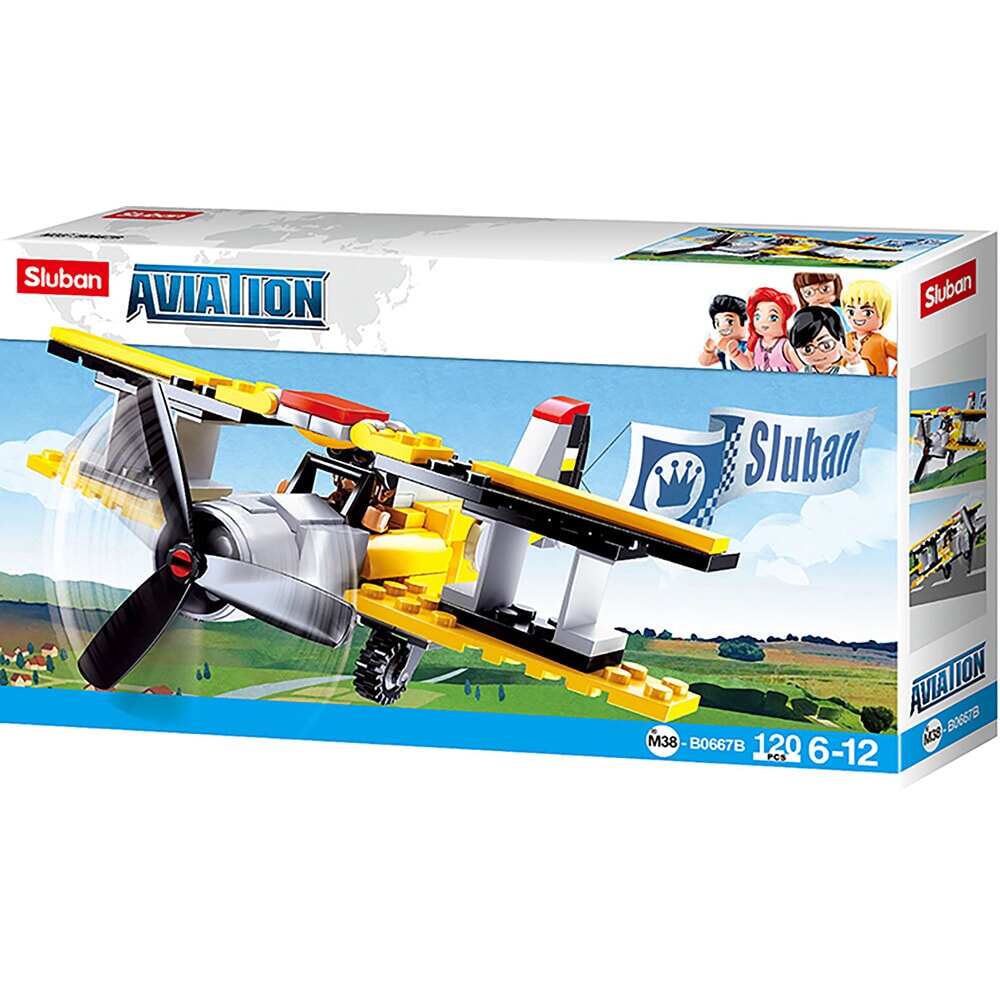 Sluban Aviation Doppeldecker-Luftfahrt (m38-b0667b)
