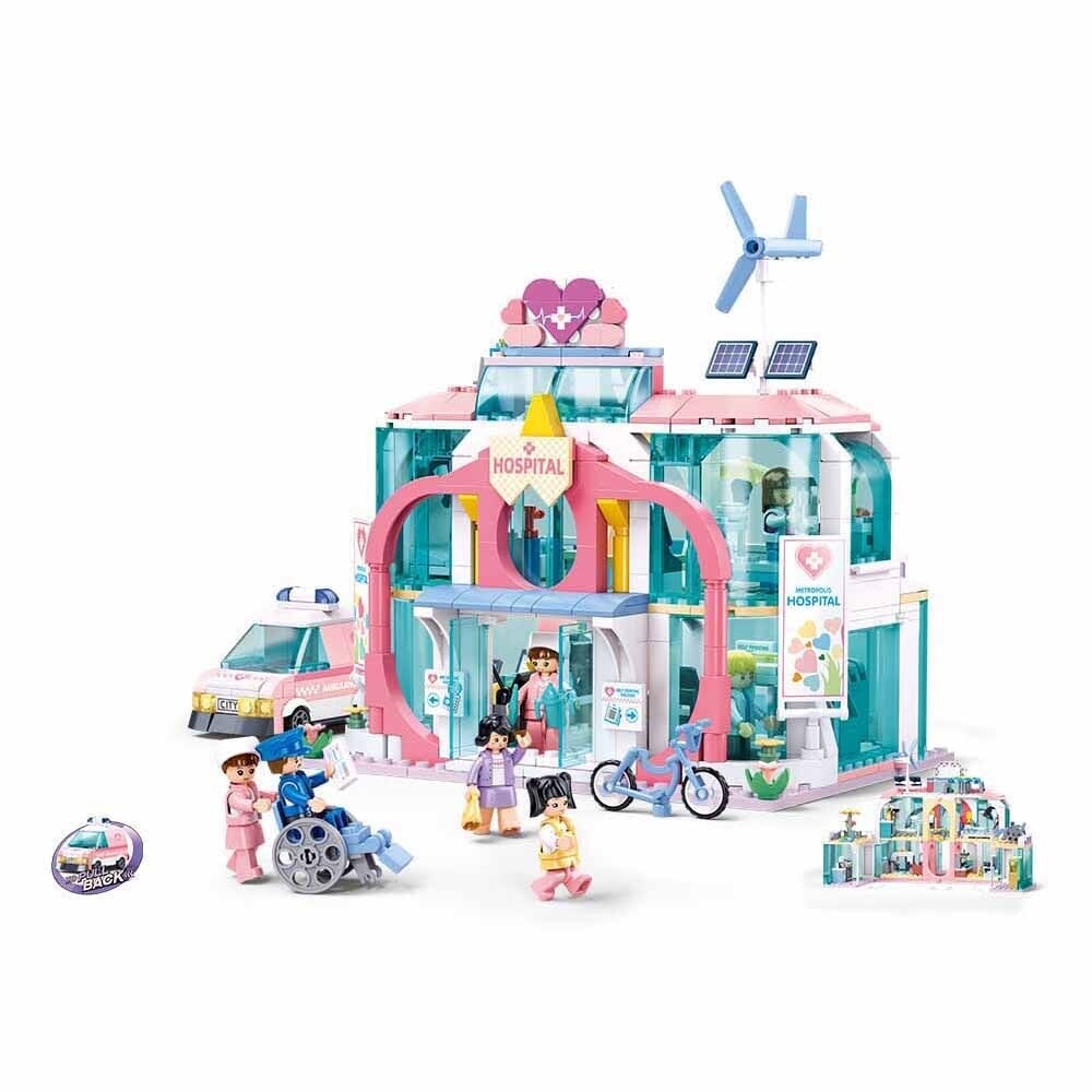 Sluban Metropolis Doctor-Dream City Hospital (Zurückziehen) (m38-b1216)