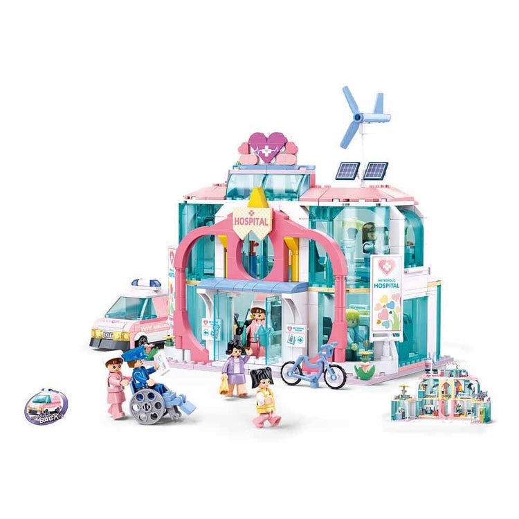 Sluban Metropolis Doctor-Dream City Hospital (Zurückziehen) (m38-b1216)