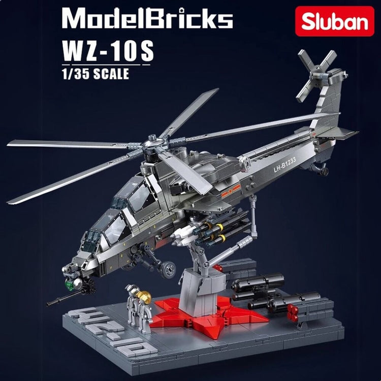 Sluban Modelbricks Kampfhubschrauber WZ-10S 1 35 (M38-B1233)