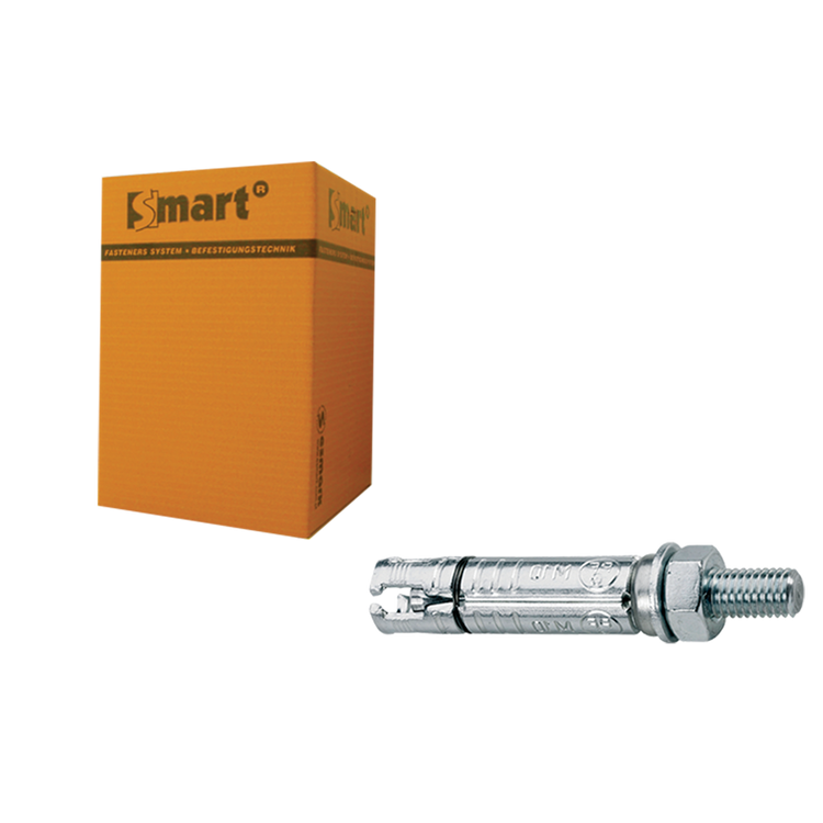 Pgb-europa smart | Keilbolzen smart+Ankerstange m10x20x90 verzinkt | 25 Stück sm000k0011000903
