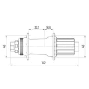 Miche XMX nach Hub MTB 142mm TX12 28G Shimano - afbeelding 4