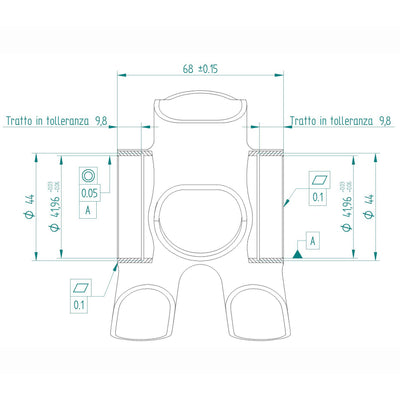 Miche Bracketas Press-Fit 68 x 42 mm Evo Max