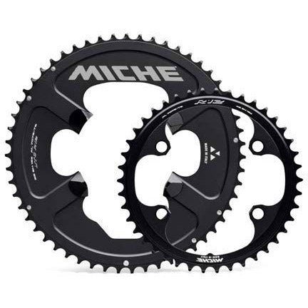 Miche Chaining Leaf UTG R92 12V 52 Tands Schwarz mit Schrauben
