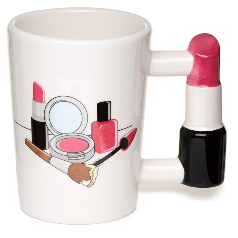 Lippenstift - gebildeter Griff Keramikbecher