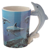Delphin -Unterwasser -Griff -Keramik -Becher