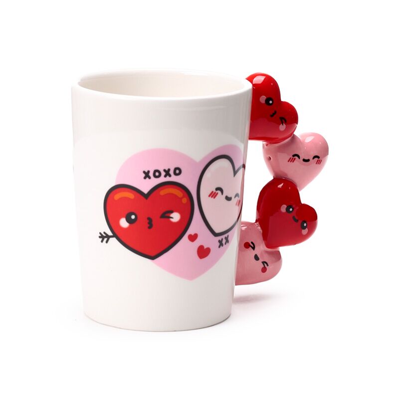 J'adoramals Keramikbecher mit herzförmigem Xoxo-Griff