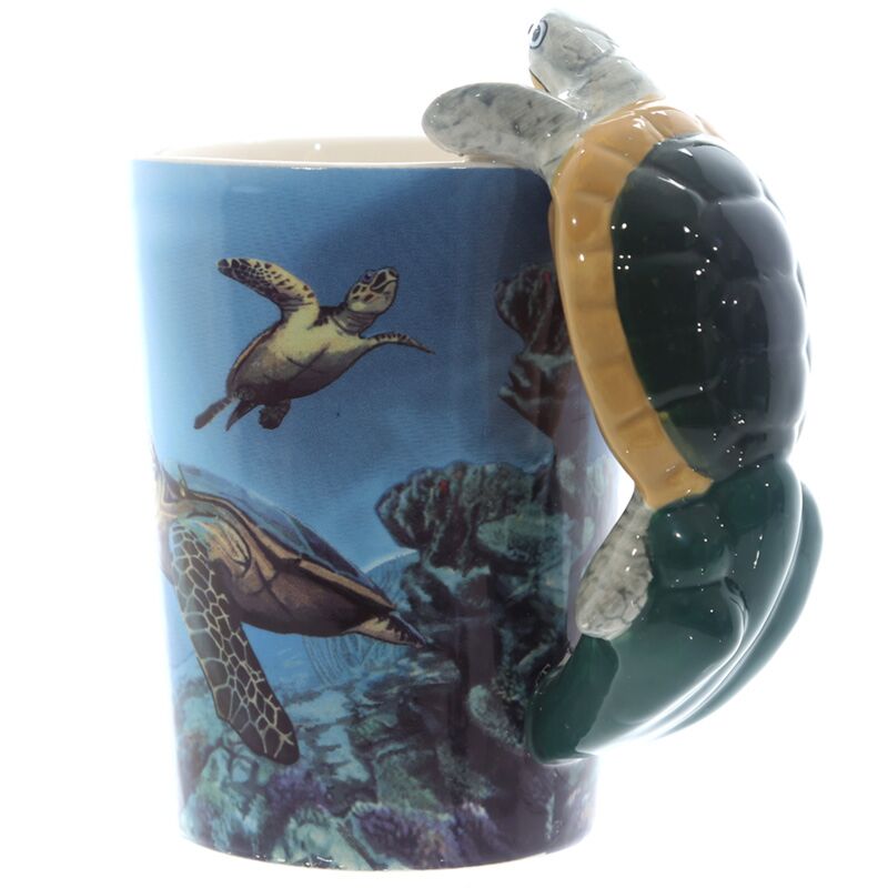 Schildkröte - geformter Griff Keramikbecher