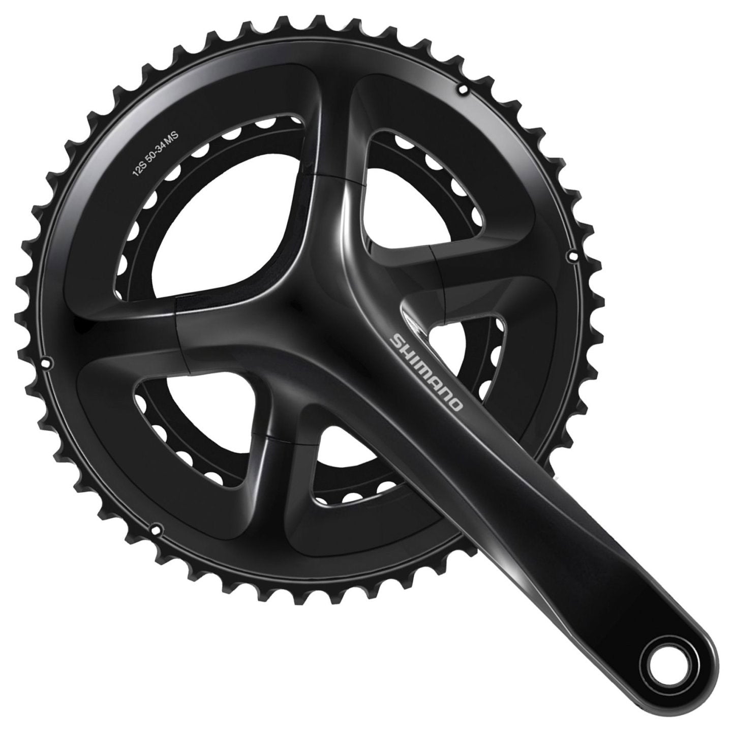Shimano Kurbelgarnitur RS520 12 V 34–50 Zähne 172,5 mm schwarz OEM