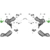 Shimano Typenschild ST-R7020 links inklusive Montagesatz