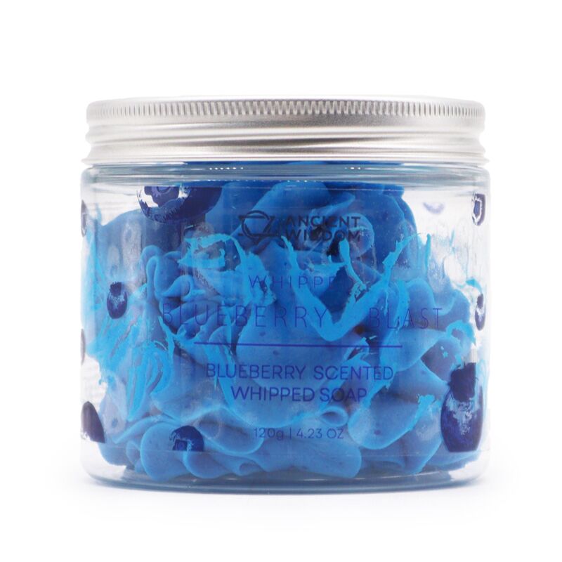 Blowberry -Topf mit Schlagseife Bodywash