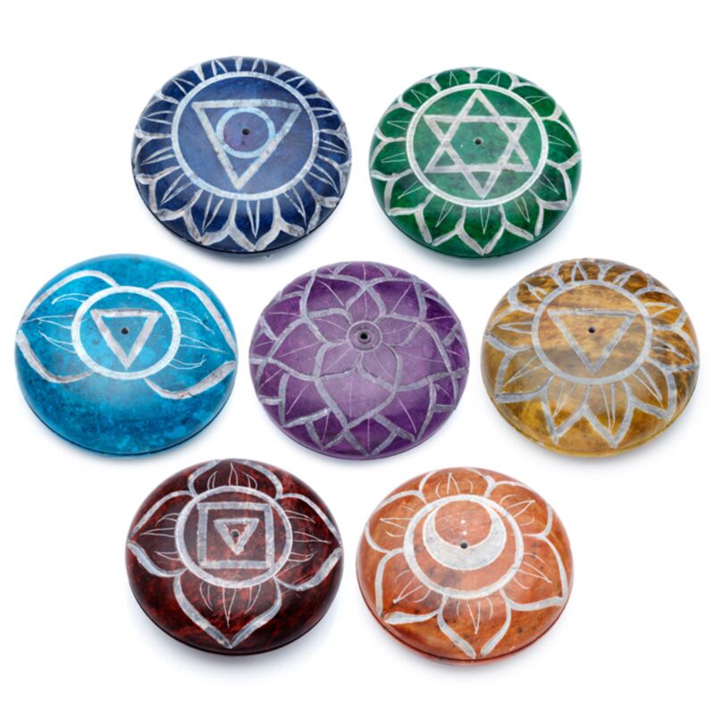 Seifenstein -Chakra -Steinbeckenhalter