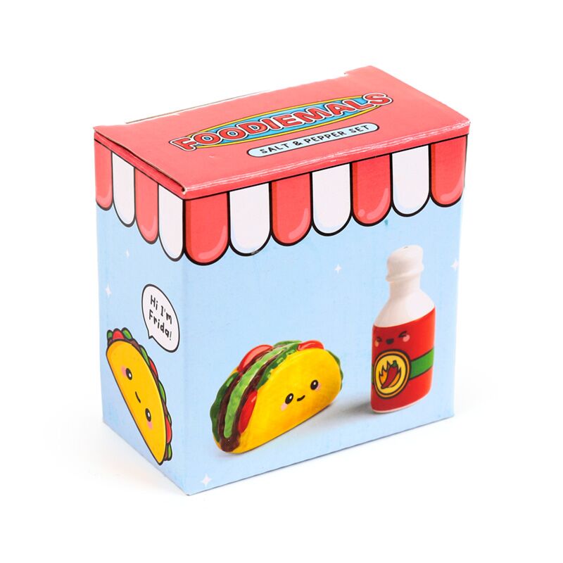 Frida de Taco heiße Sauce Foodiemals Pfeffer und Salzset