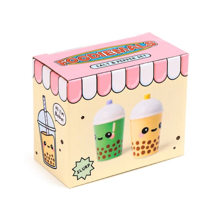 Boba Matcha Bubble Tea Foodiemals Pfeffer und Salzset