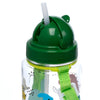 ECOZEN Kinderwasserflasche 450 ml Flip Stroh Dinosaurie Jr.