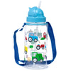 ECOZEN Kinderwasserflasche 450 ml Flip Stroh kleine Traktoren