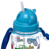 ECOZEN Kinderwasserflasche 450 ml Flip Stroh kleine Traktoren