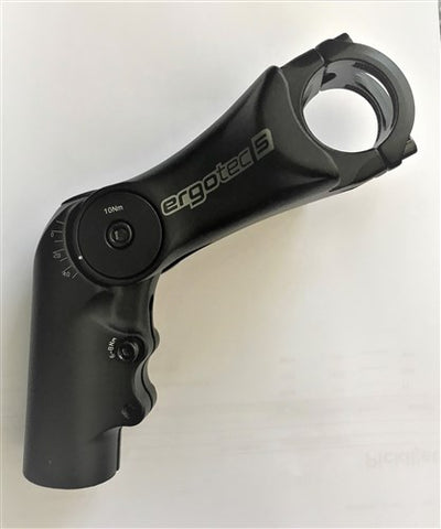 A-Head Voorbouw High 110mm 31.8 Einstellbare schwarze Ergotec 5