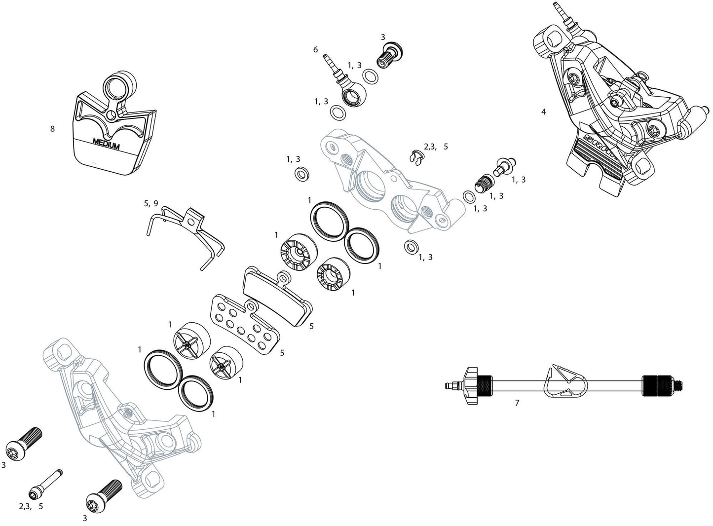 SRAM -Scheibenbremse G2 Ultim. Fr.black 950 mm
